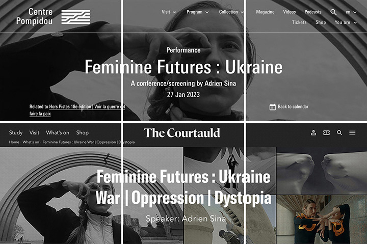 Adrien Sina : Feminine Futures Ukraine / War | Oppression | Dystopia